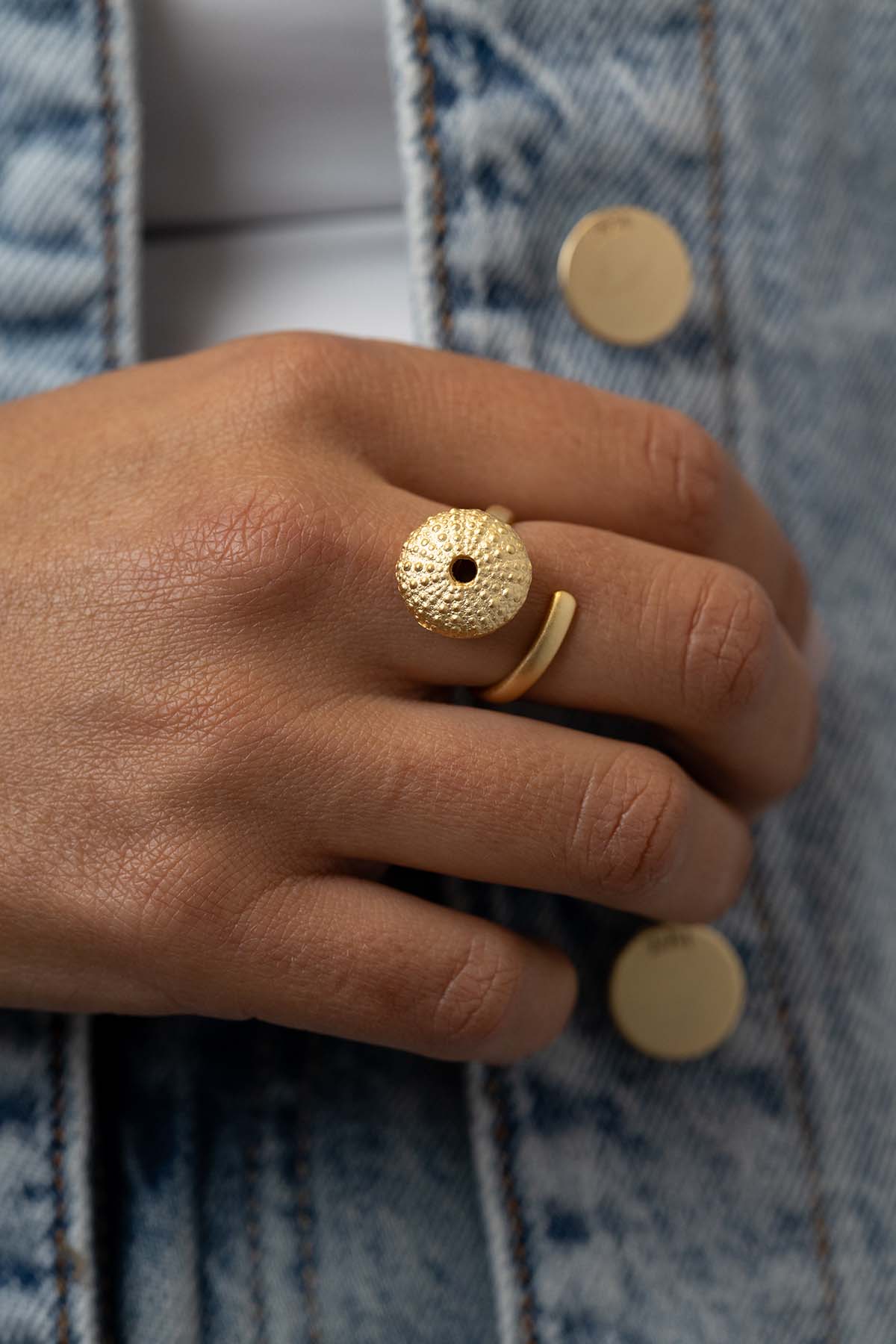 Anillo Erizo y Estrella