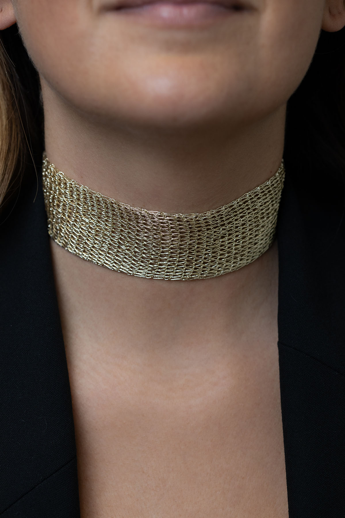 choker malla oro
